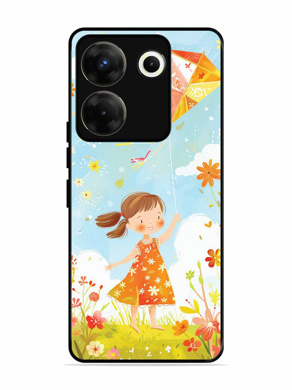 Tecno camon 20 Pro Little Girl Kite Flying