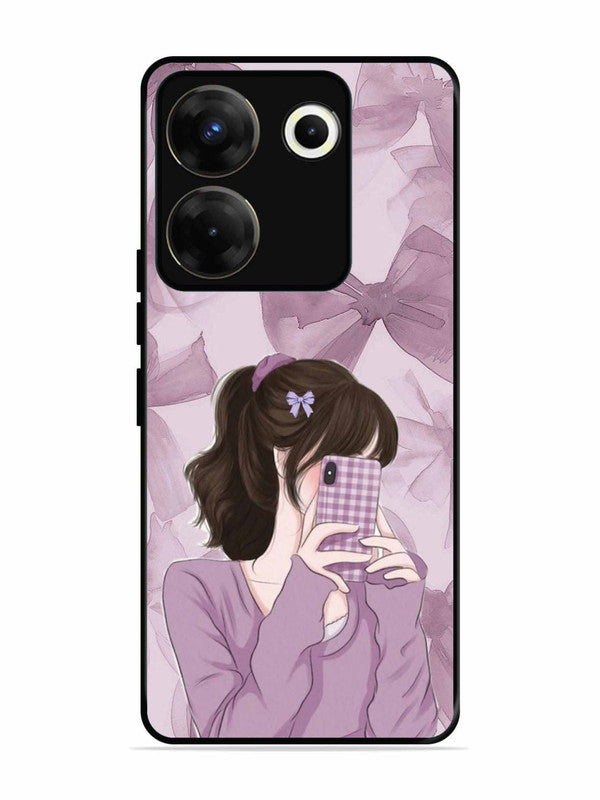 Tecno camon 20 Pro Pinky Girl taking selfie