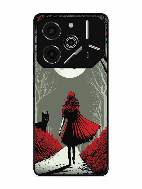 Tecno Pova 6 Pro 5G Scarlet Girl in Red Forest