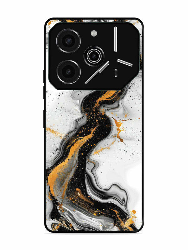 Tecno Pova 6 Pro 5G Black And Golden Marble Essence