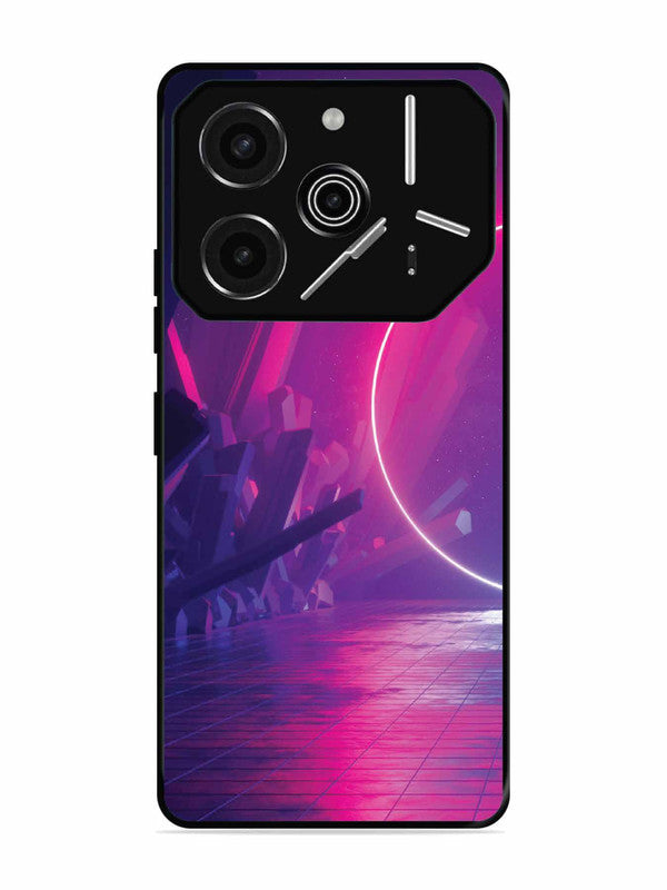 Tecno Pova 6 Pro 5G abstract with Neon Light