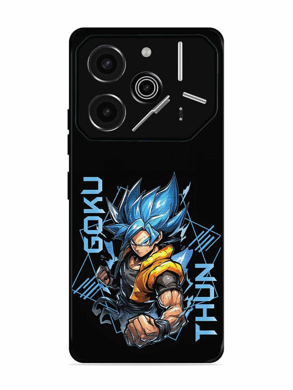 Tecno Pova 6 Pro 5G Street Fighter Goku God Form