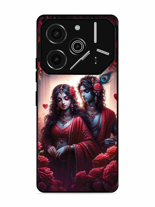 Tecno Pova 6 Pro 5G Couples in Red theme like Radha Krishna