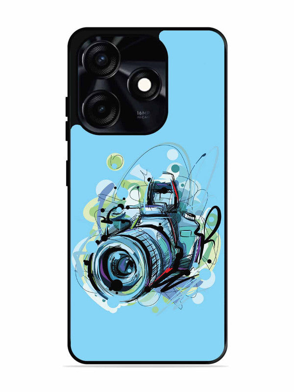 Tecno Spark 10C Camera Blue Background