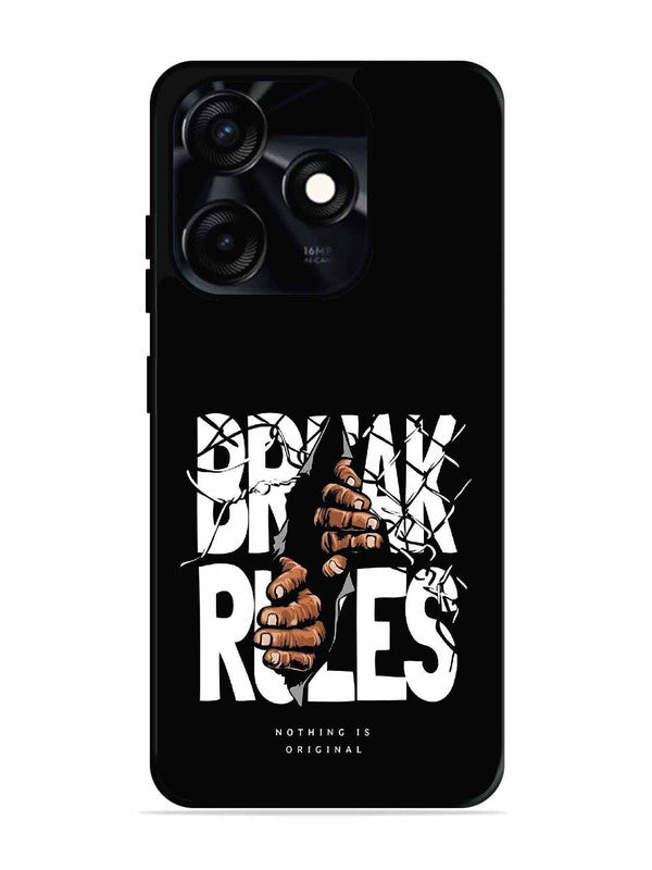Tecno Spark 10C Break Rules Gritty Typography Art