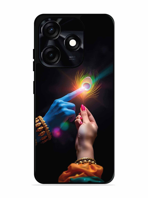 Tecno Spark 10C Radha Krishna touching feather