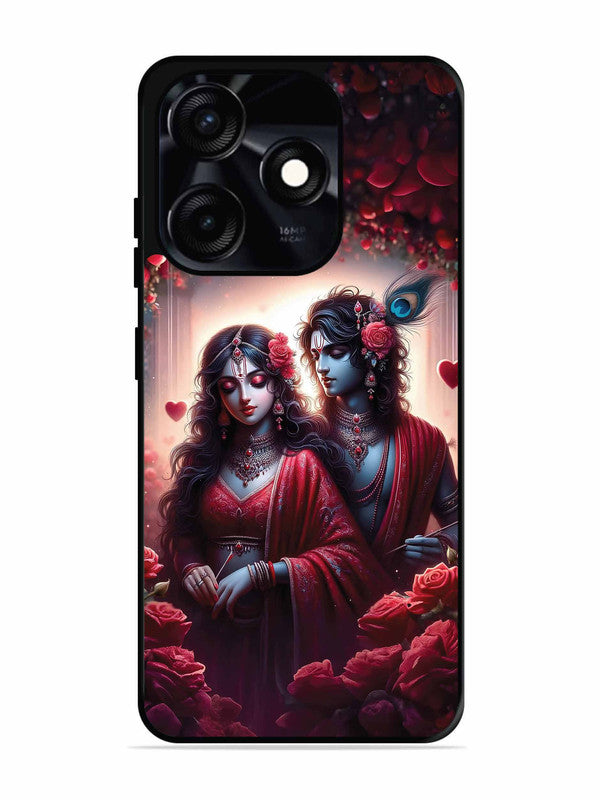 Tecno Spark 10C Couples in Red theme like Radha Krishna