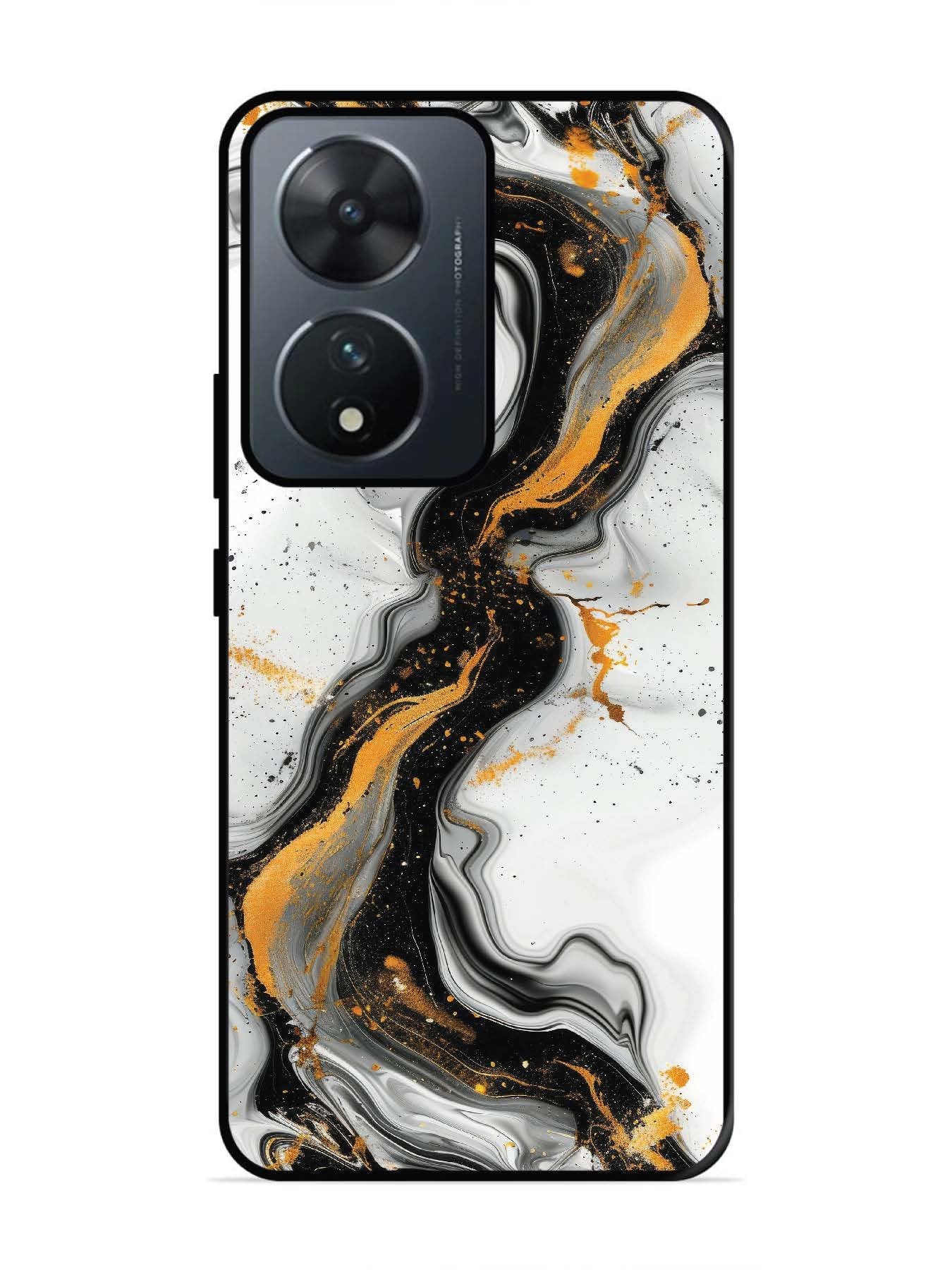 Vivo T2 5G Black And Golden Marble Essence