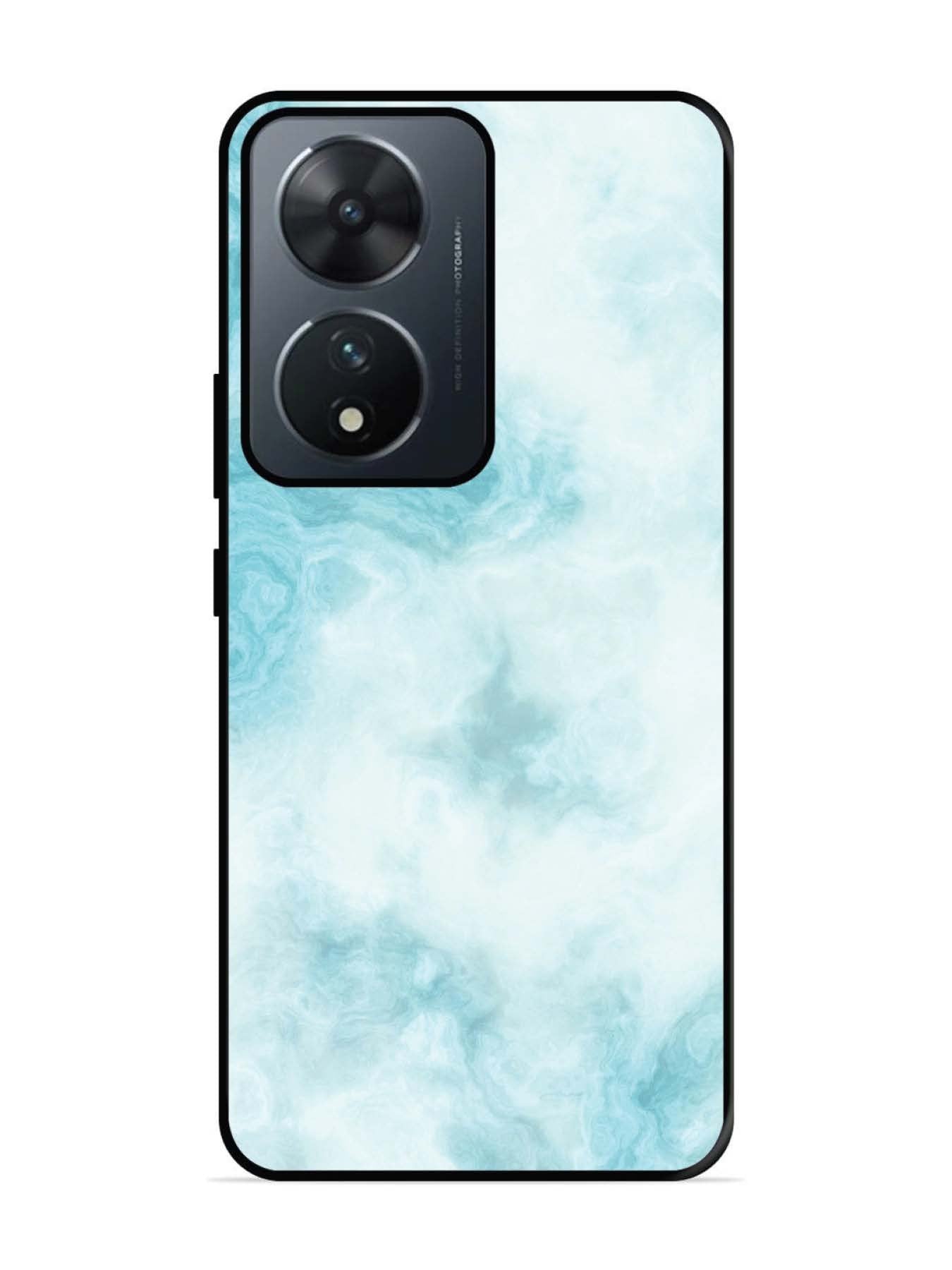 Vivo T2 5G Light Blue with White Ocean Marble