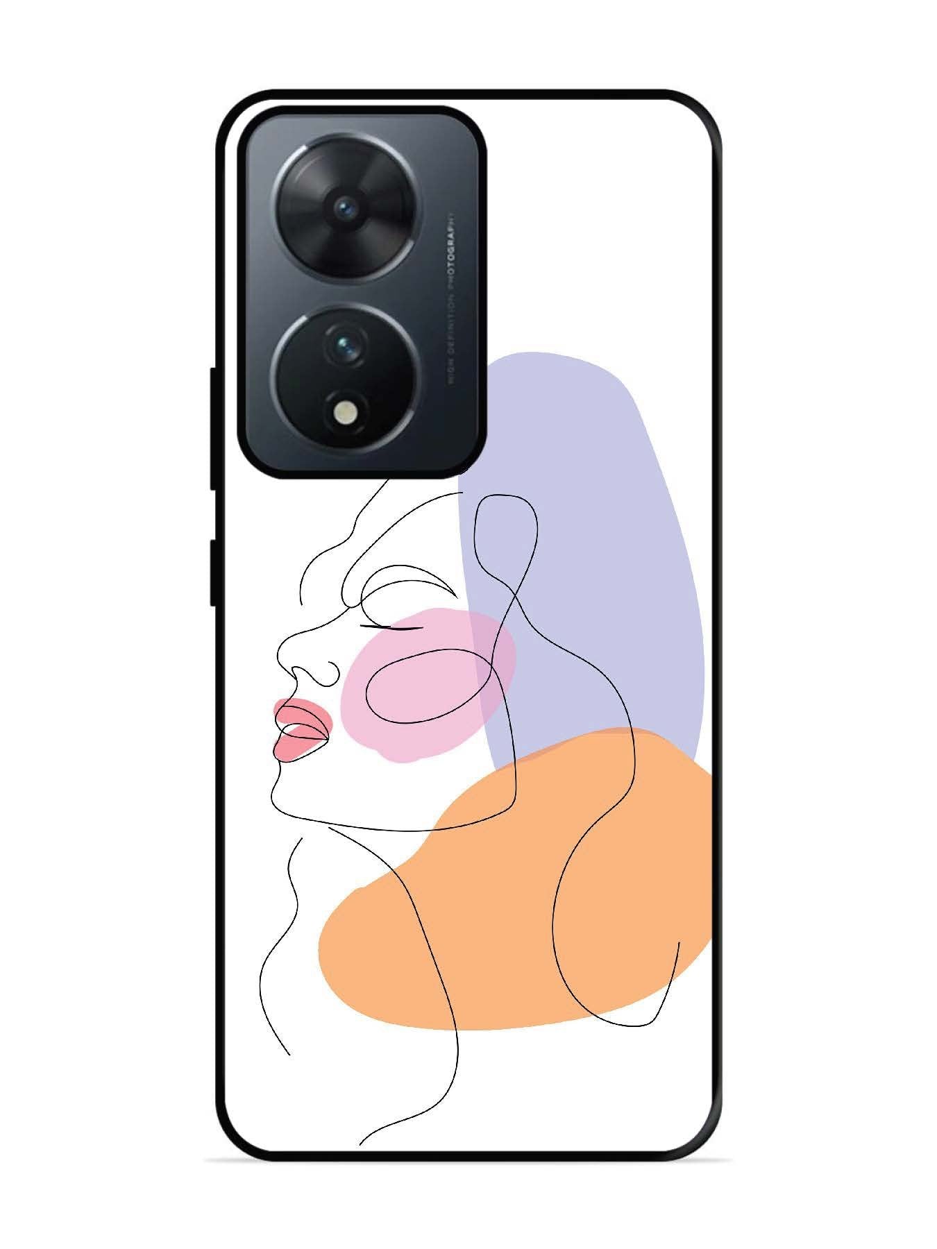 Vivo T2 5G Line Art Girl Face