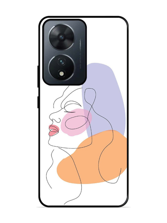 Vivo T2 5G Line Art Girl Face