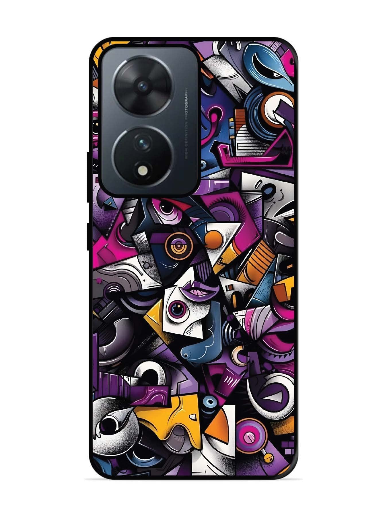 Vivo T2 5G Abstract Geometric Graffiti Chaos