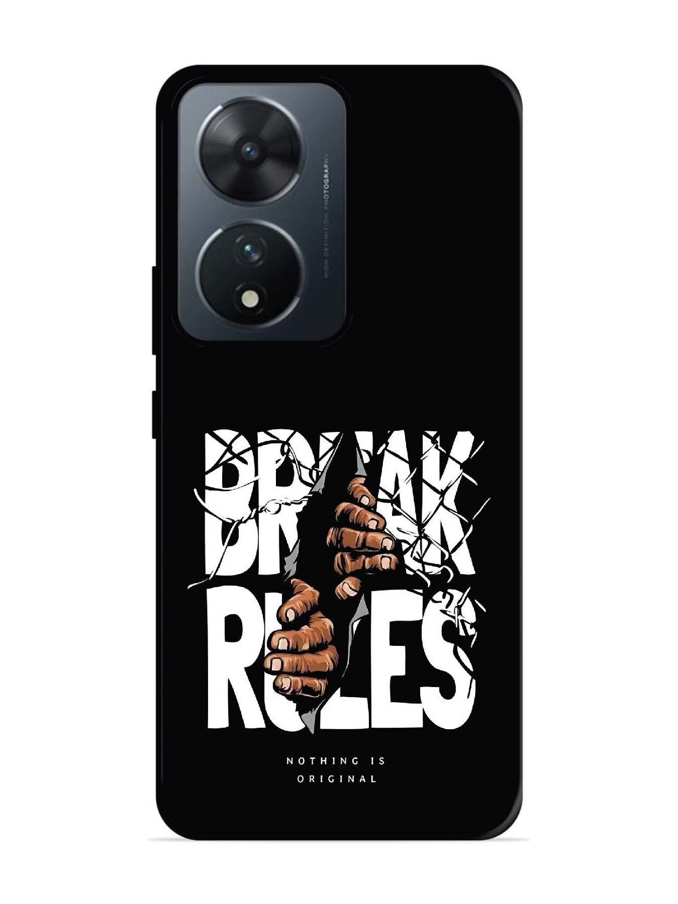 Vivo T2 5G Break Rules Gritty Typography Art