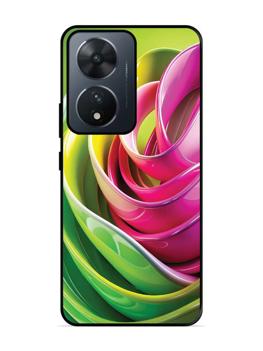 Vivo T2 5G Vibrant Swirl Glossy Ribbon Art