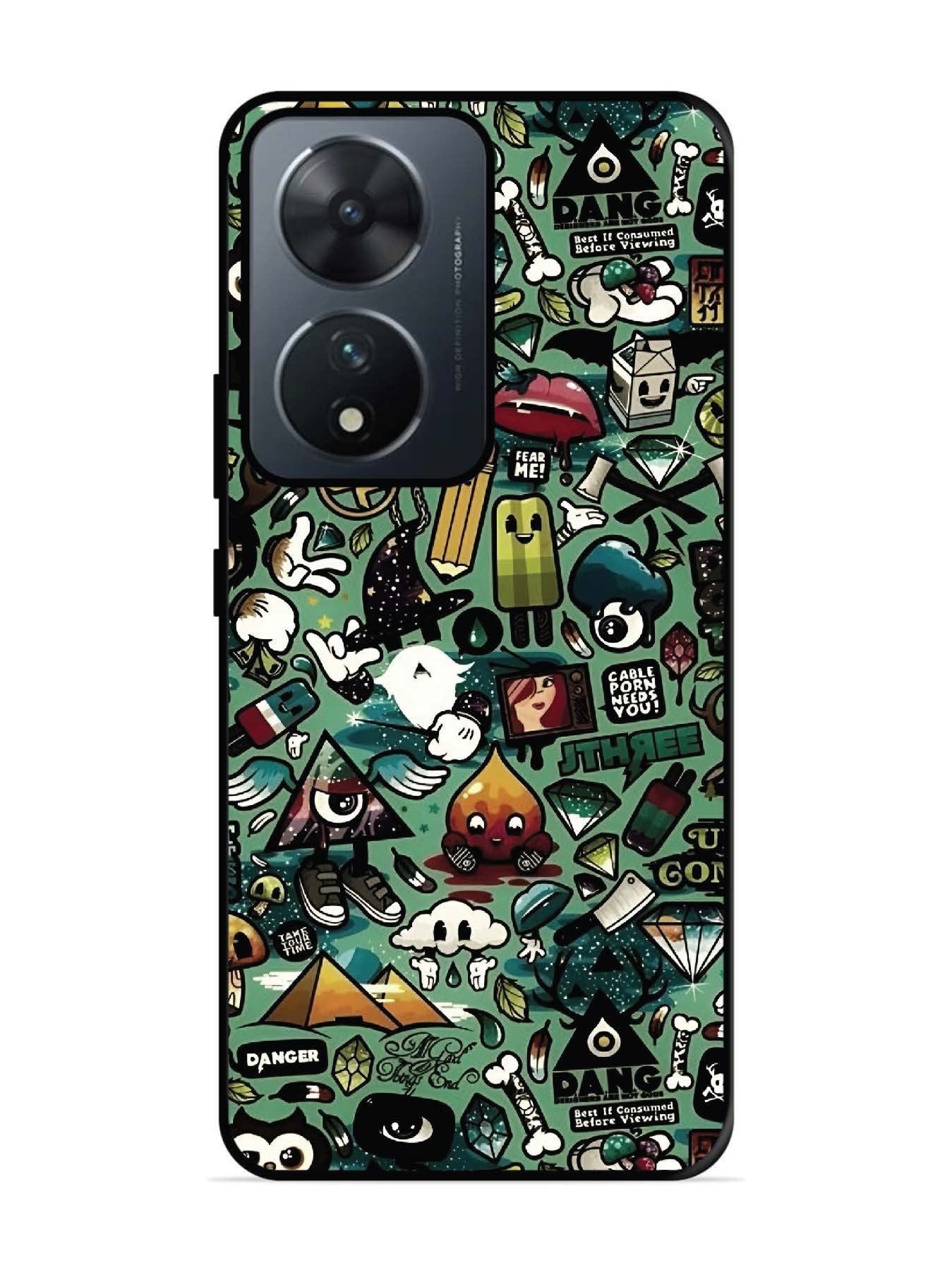 Vivo T2 5G Pop Art Doodle Graffiti Collage