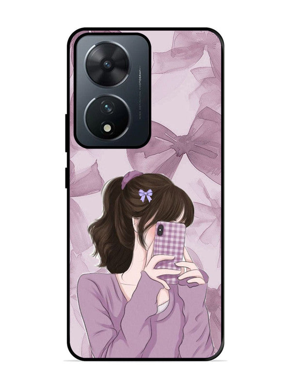 Vivo T2 Pinky Girl taking selfie