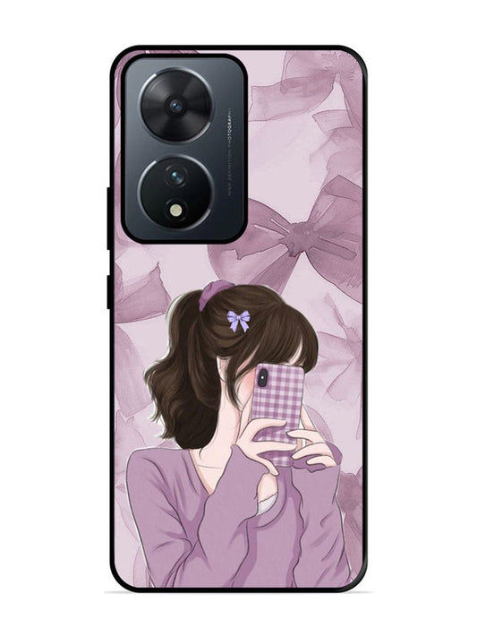 Vivo T2 Pinky Girl taking selfie