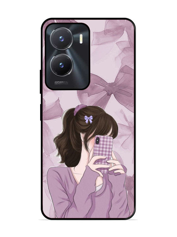 Vivo T2X 5G Pinky Girl taking selfie
