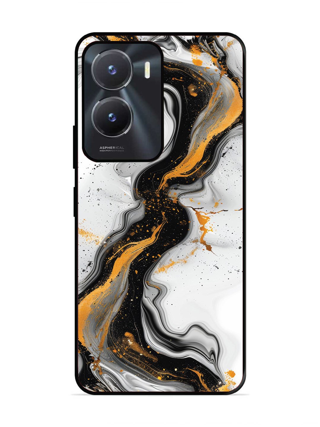 vivo y56 5g Black And Golden Marble Essence