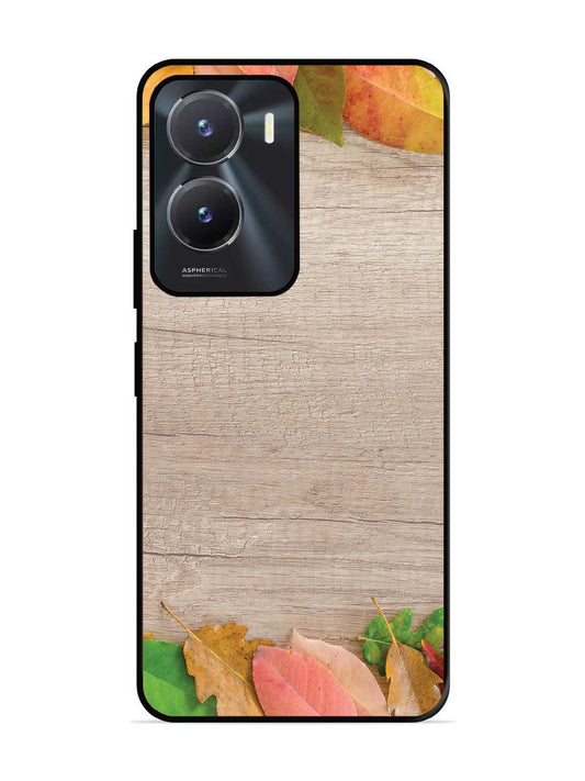 Vivo T2x 5g Autumn Leafs On Wooden Table
