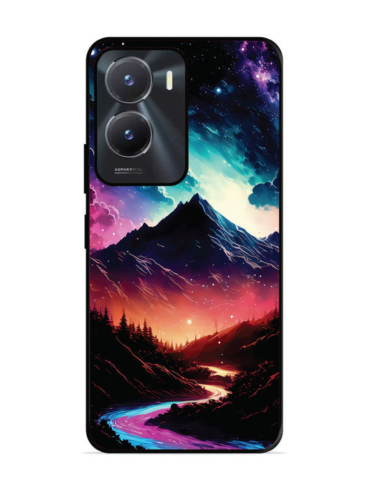 Vivo Y16 mountain-valley-Colorful-cloud-at-night