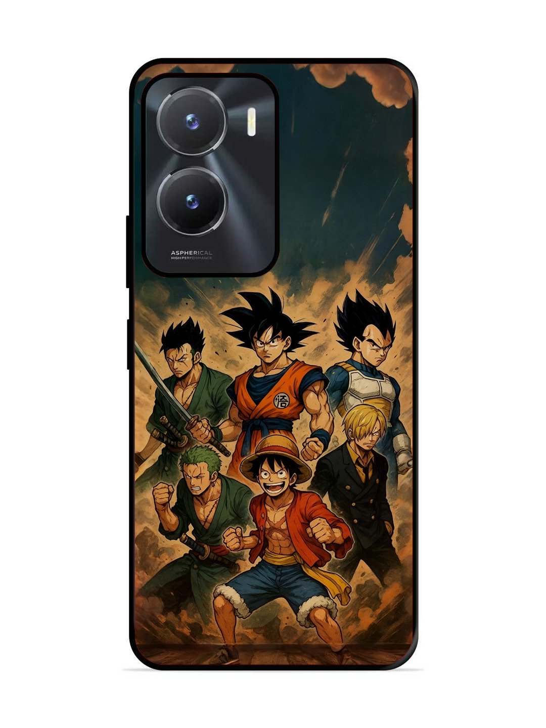Vivo T2x 5g OnePiece n Dragon Ball Z in one team