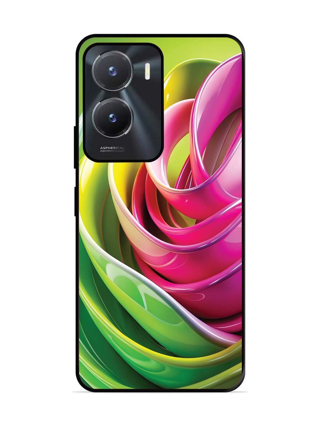 Vivo T2x 5g Vibrant Swirl Glossy Ribbon Art