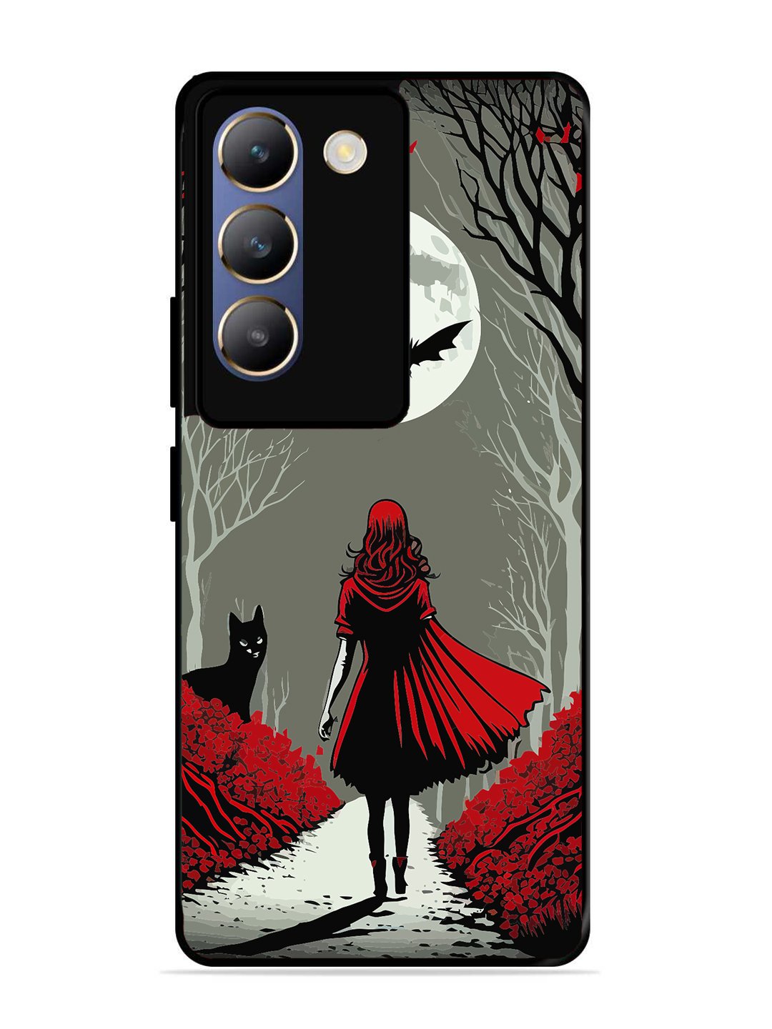 Vivo T3 5G Scarlet Girl in Red Forest