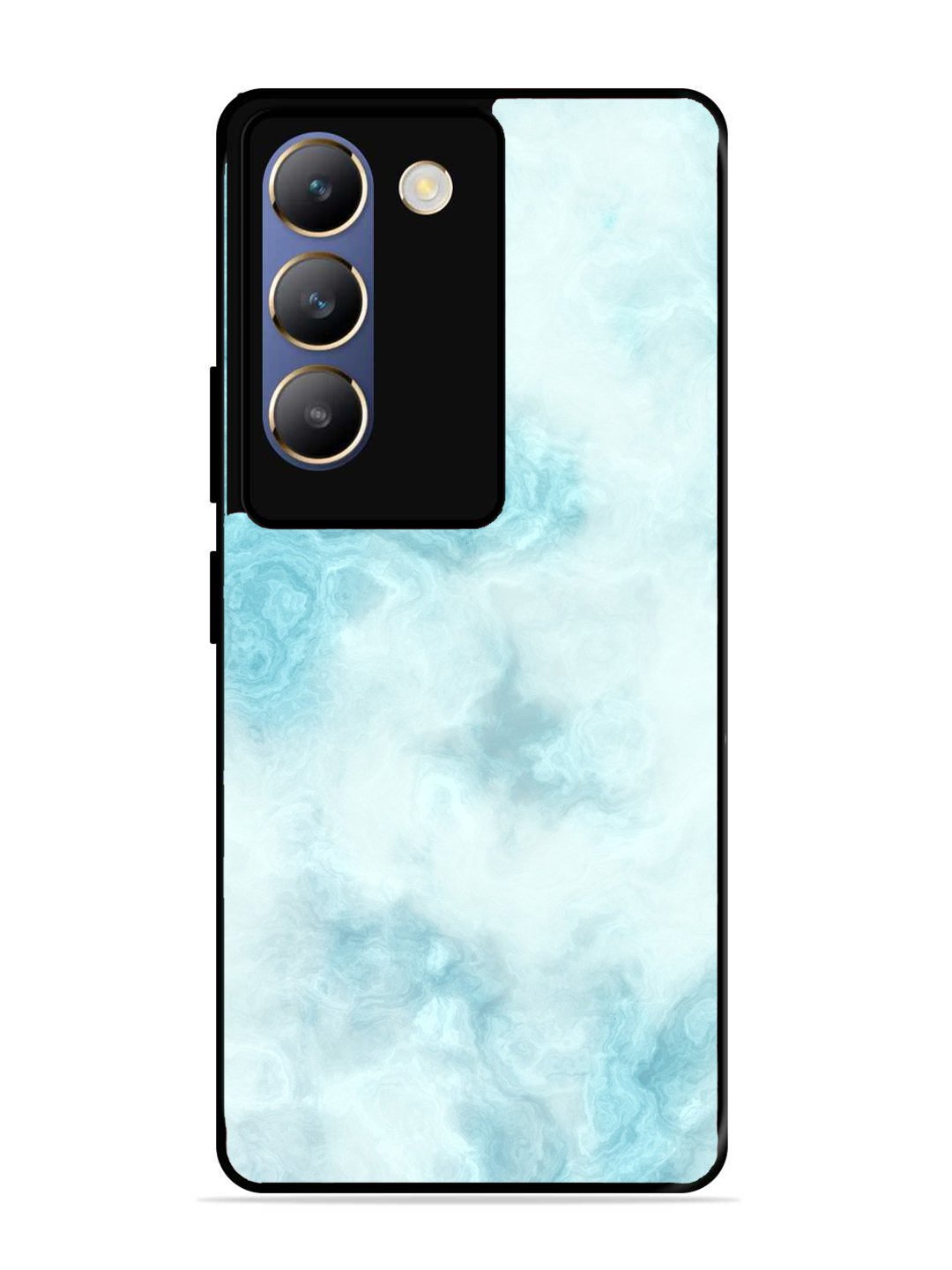 Vivo T3 5G Light Blue with White Ocean Marble