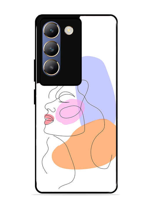 Vivo T3 5G Line Art Girl Face