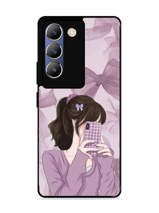 Vivo T3 5G Pinky Girl taking selfie