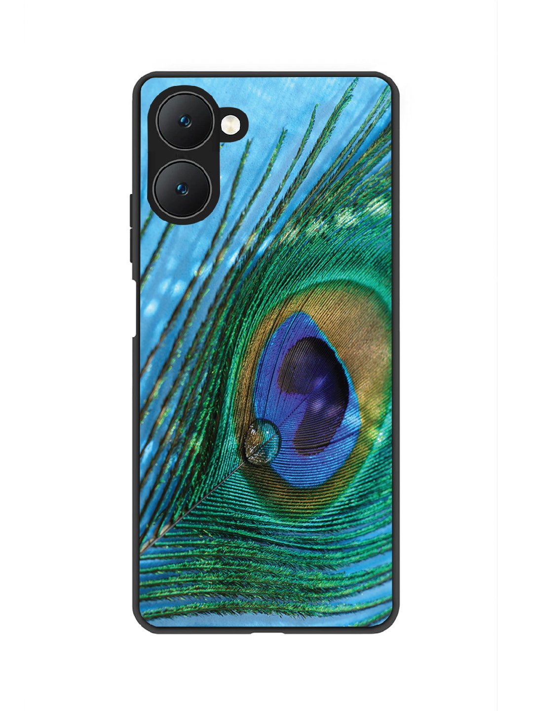 vivo T3 Lite 5G A drop on Peacock Feather