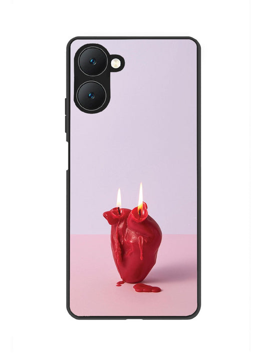 Vivo Y28s 5G A Lighted Heart Candle