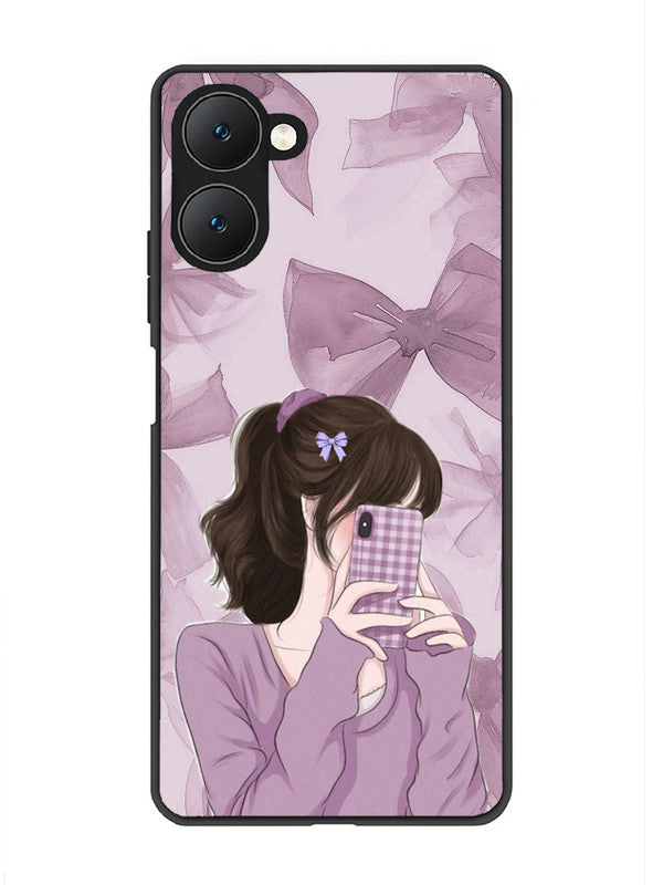 Vivo T3 Lite 5G Pinky Girl taking selfie