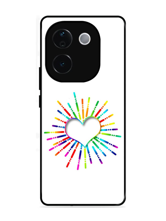 vivo T3 Pro 5G Colourful Heart on White