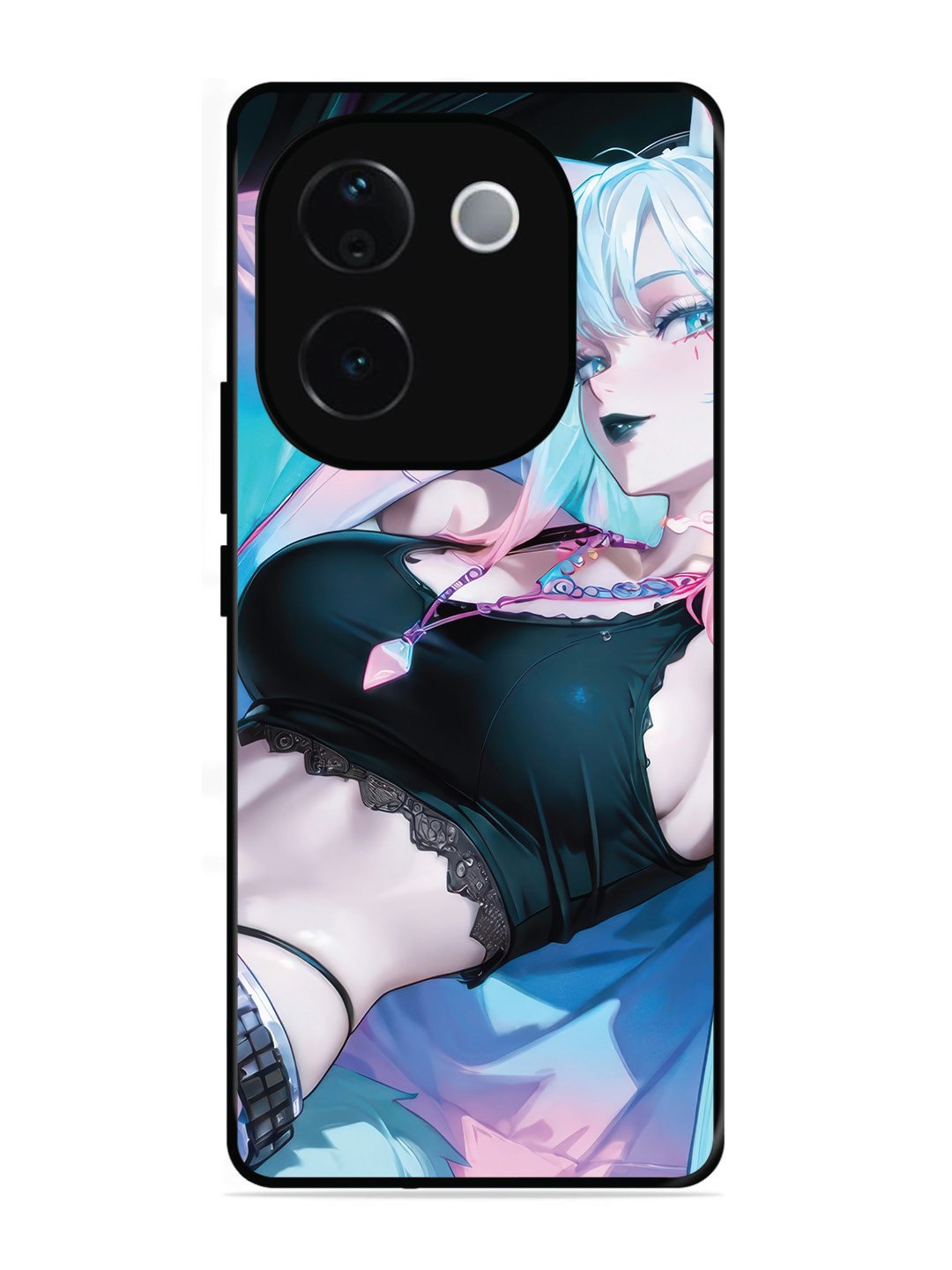 vivo T3 Pro 5G anime girl fox headpohone white Hair