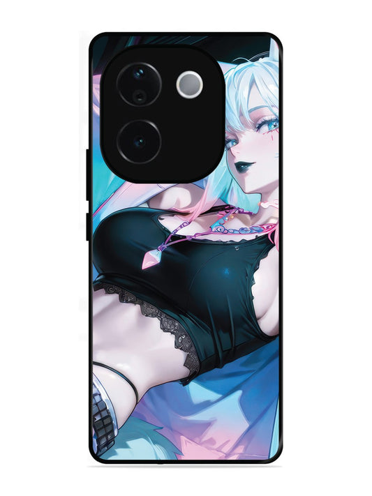 vivo T3 Pro 5G anime girl fox headpohone white Hair
