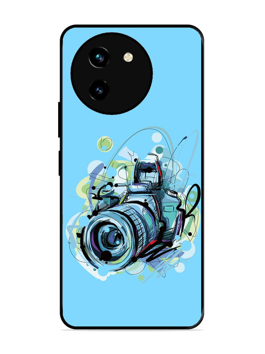 Vivo T3x 5G Camera Blue Background