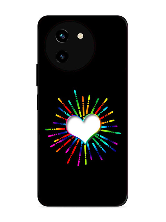 Vivo T3x 5G Colourful Heart on Black