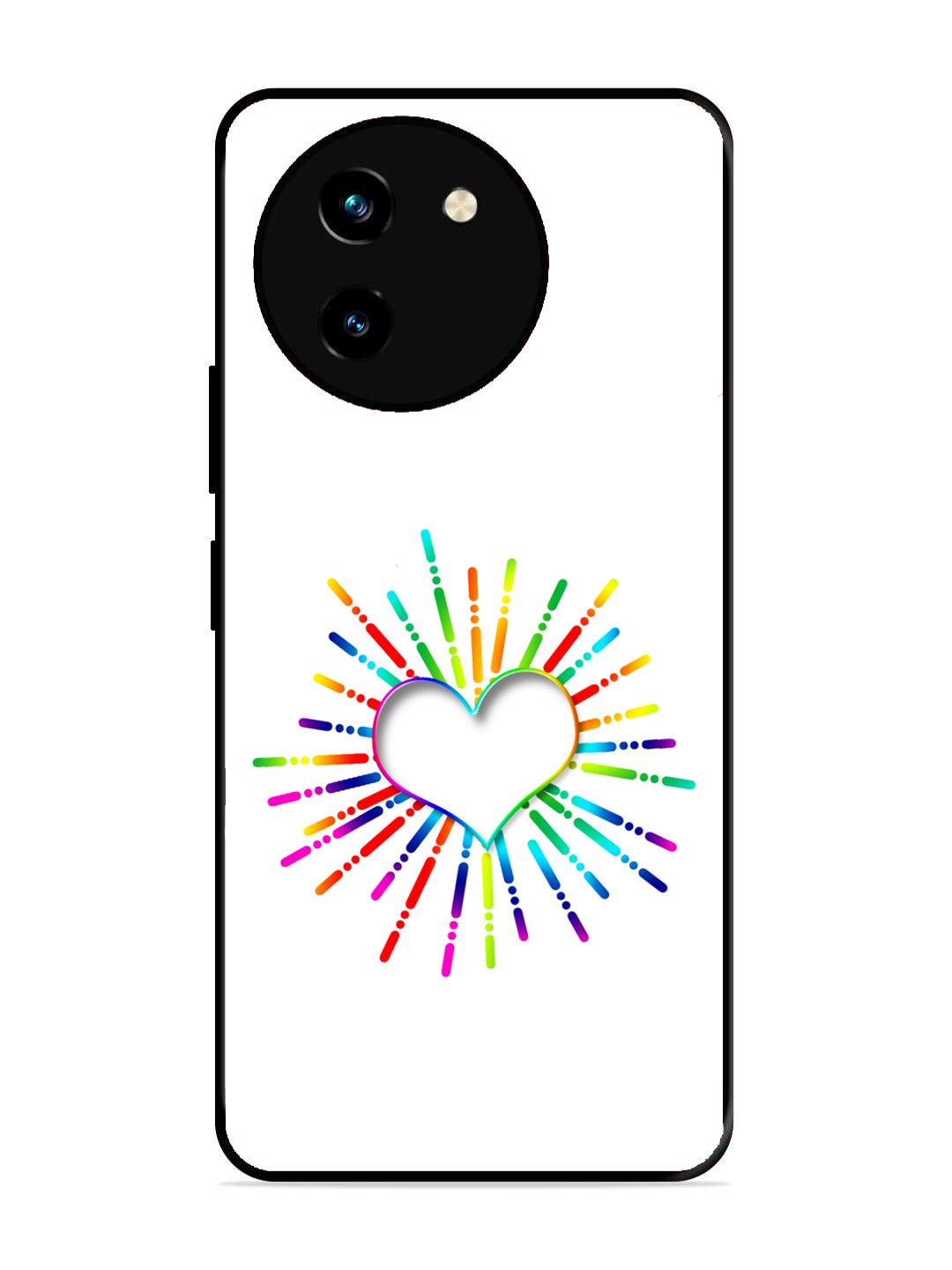 Vivo T3x 5G Colourful Heart on White