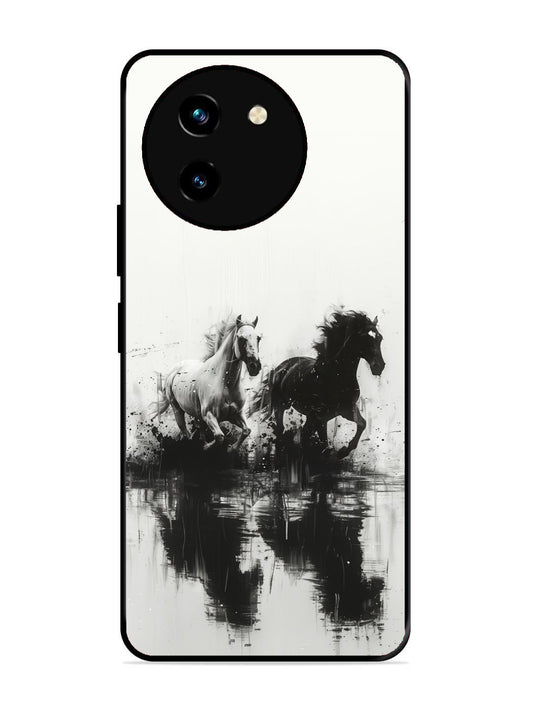 Vivo T3x 5G Black & White Horse