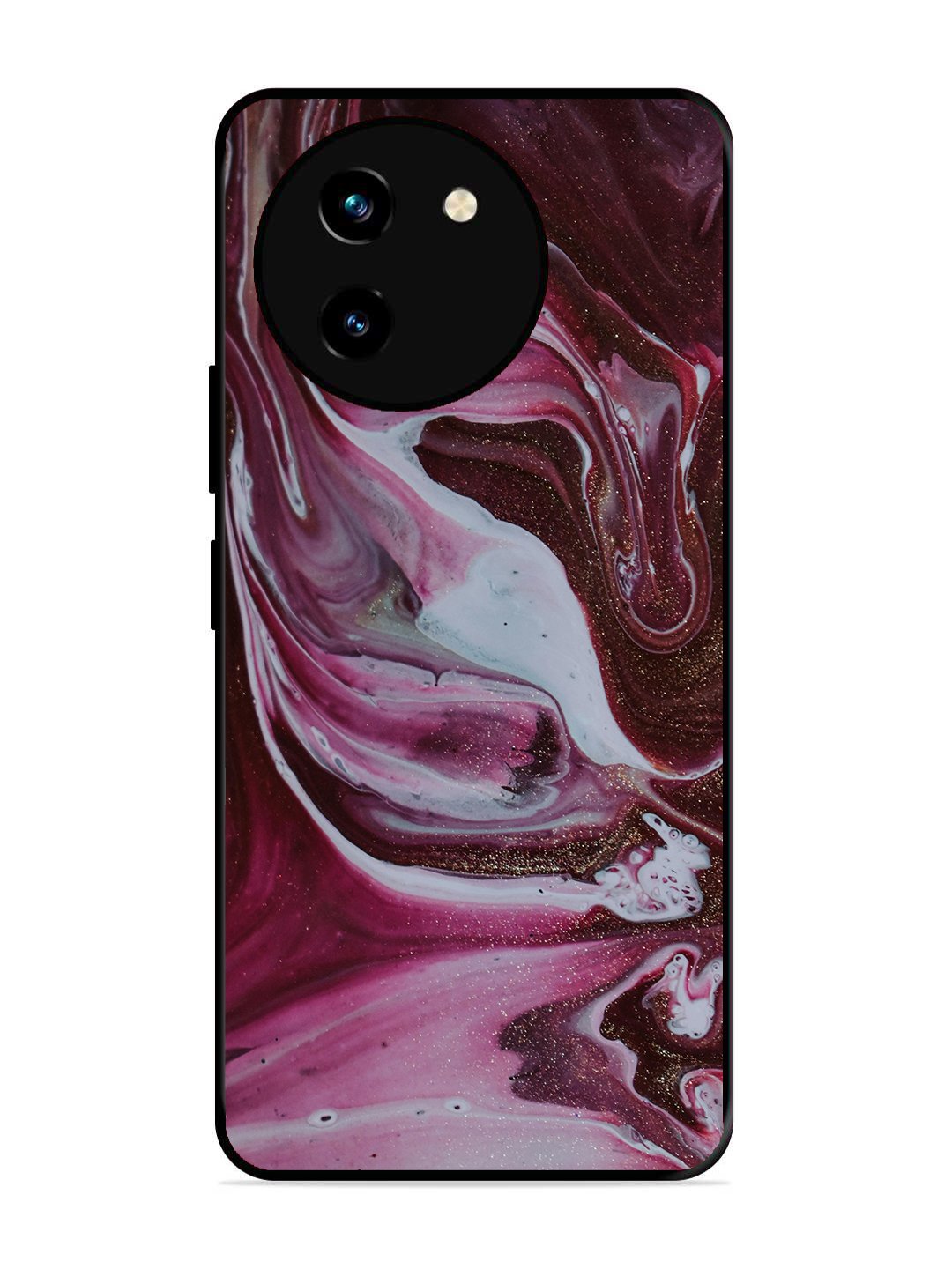 Vivo Y200i Pink And Golden Marble