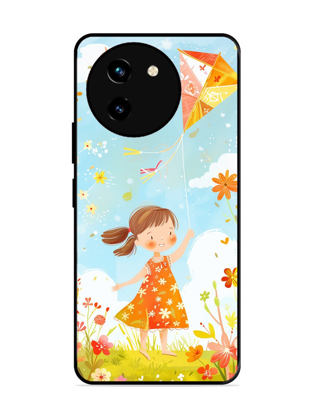 Vivo T3x 5G Little Girl Kite Flying
