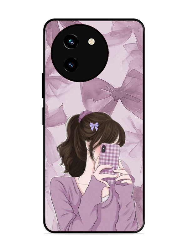 Vivo T3x 5G Pinky Girl taking selfie