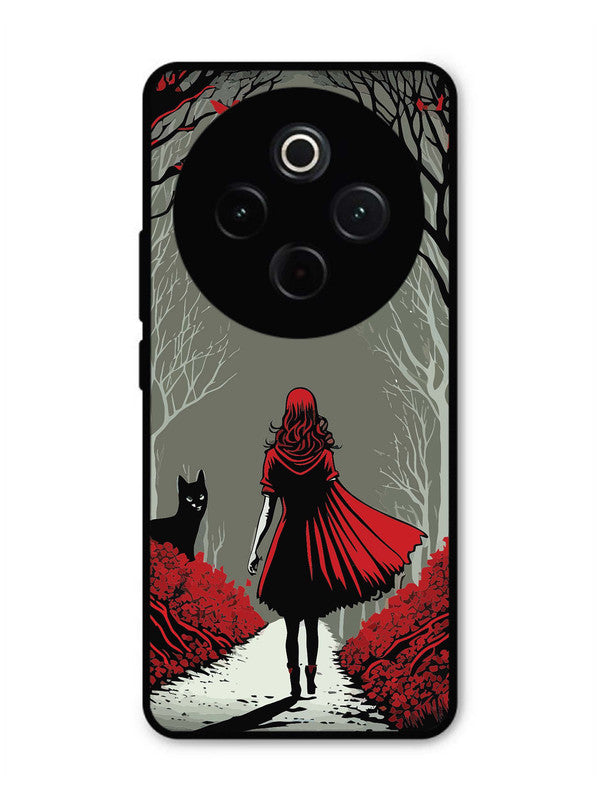 Vivo T4 5G Scarlet Girl in Red Forest