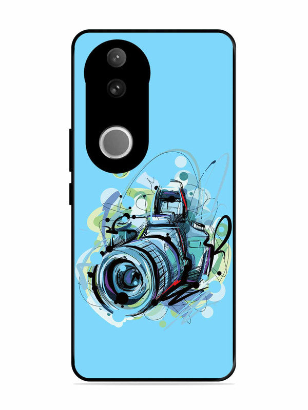 Vivo T4R Camera Blue Background