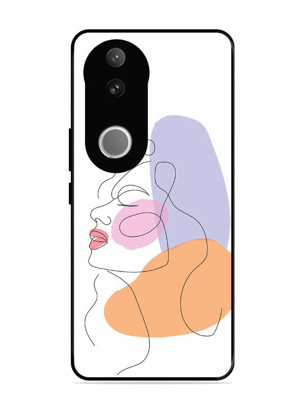 Vivo T4R Line Art Girl Face