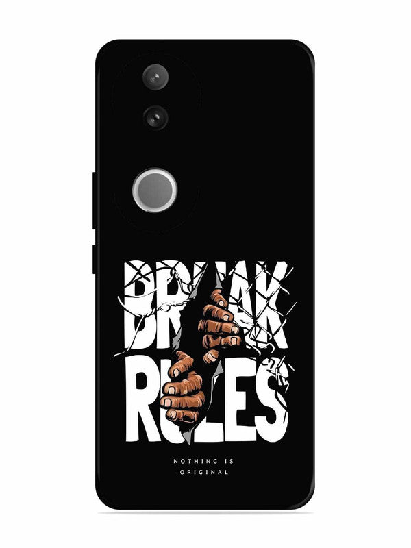 Vivo T4R Break Rules Gritty Typography Art