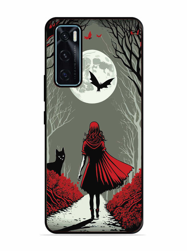 Vivo V20 SE Scarlet Girl in Red Forest