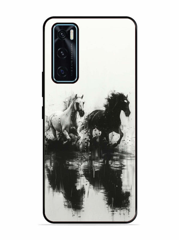 Vivo V20 SE Black & White Horse